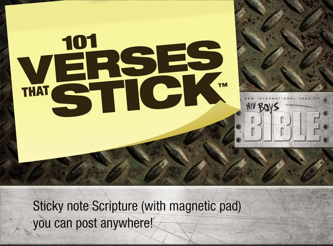 101 Verses that Stick for Boys based on the NIV Boys Bible: Bible Verses for Your Locker or Home