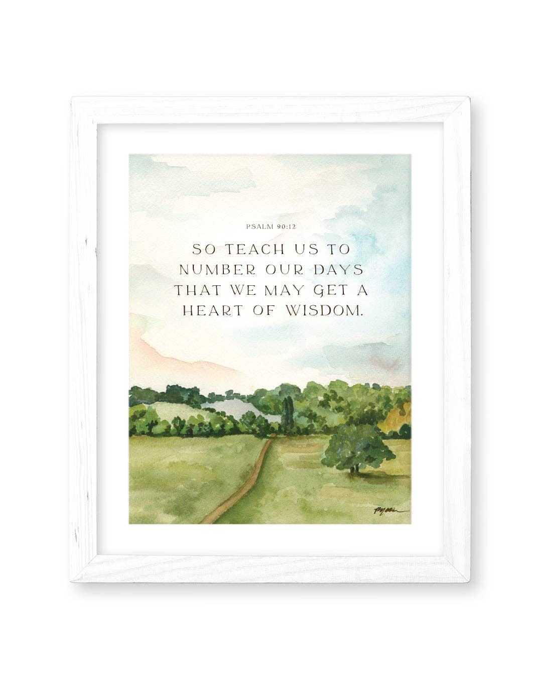 GraceLaced by Ruth Chou Simons - Teach Us To Number Our Days Print