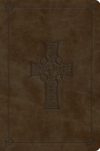 ESV Compact Outreach Bible, Premium Edition (TruTone, Olive, Celtic Cross Design)