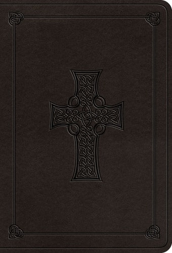 ESV Value Large Print Compact Bible (TruTone, Charcoal, Celtic Cross Design)