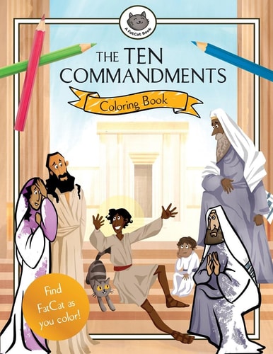 The Ten Commandments Coloring Book (A FatCat Book)