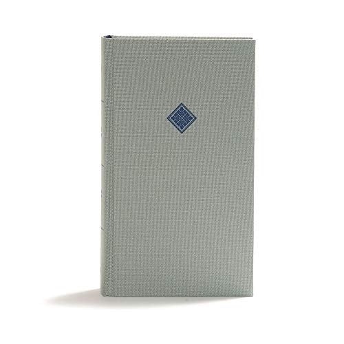 CSB Reader's Bible, Gray Cloth Over Board, Black Letter, Single-Column, Reader's Format, Slip Case, Easy-to-Read Bible Serif Type