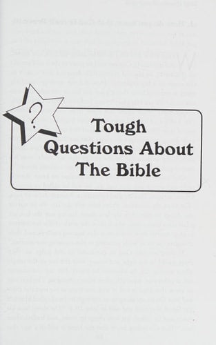 Tough Questions About the Bible