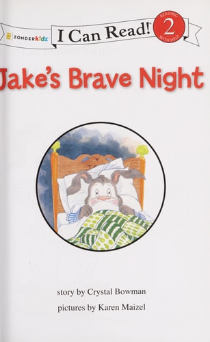 Jake's Brave Night: Biblical Values, Level 2 (I Can Read! / The Jake Series)