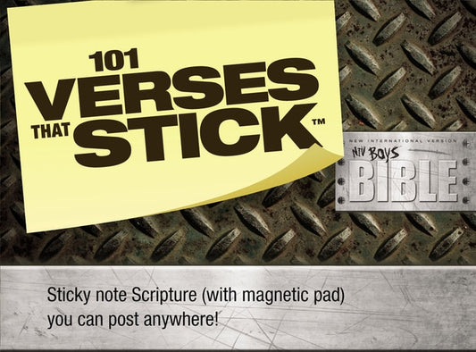 101 Verses that Stick for Boys based on the NIV Boys Bible: Bible Verses for Your Locker or Home