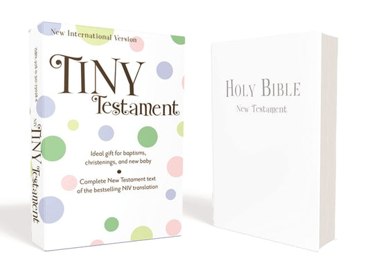 NIV, Tiny Testament Bible: New Testament, Leathersoft, White