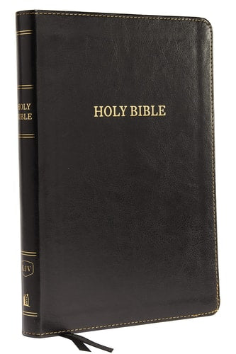 KJV Holy Bible: Large Print Thinline Bible, Black Leathersoft, Red Letter, Comfort Print: King James Version