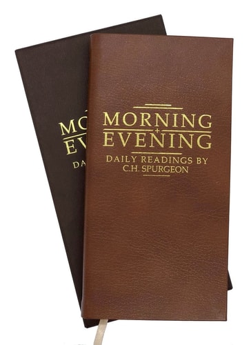 Morning and Evening Tan Leather (Daily Readings)