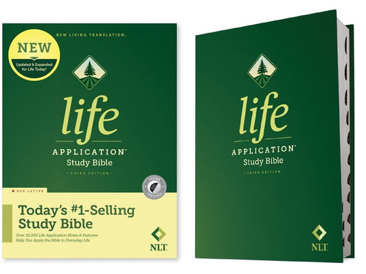 NLT Life Application Study Bible, Third Edition (Red Letter, Hardcover, Indexed)