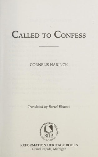 Called to Confess