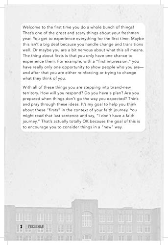 Freshman: Making Faith Your Priority; a 30-day Devotional for Juniors (Simply for Students)