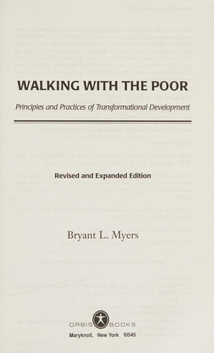 Walking with the Poor: Principles and Practices of Transformational Development
