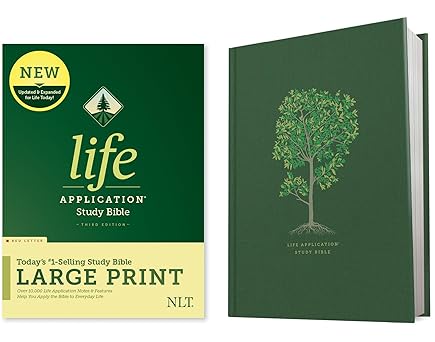 Tyndale NLT Life Application Study Bible, Third Edition, Large Print (Hardcover, Red Letter)