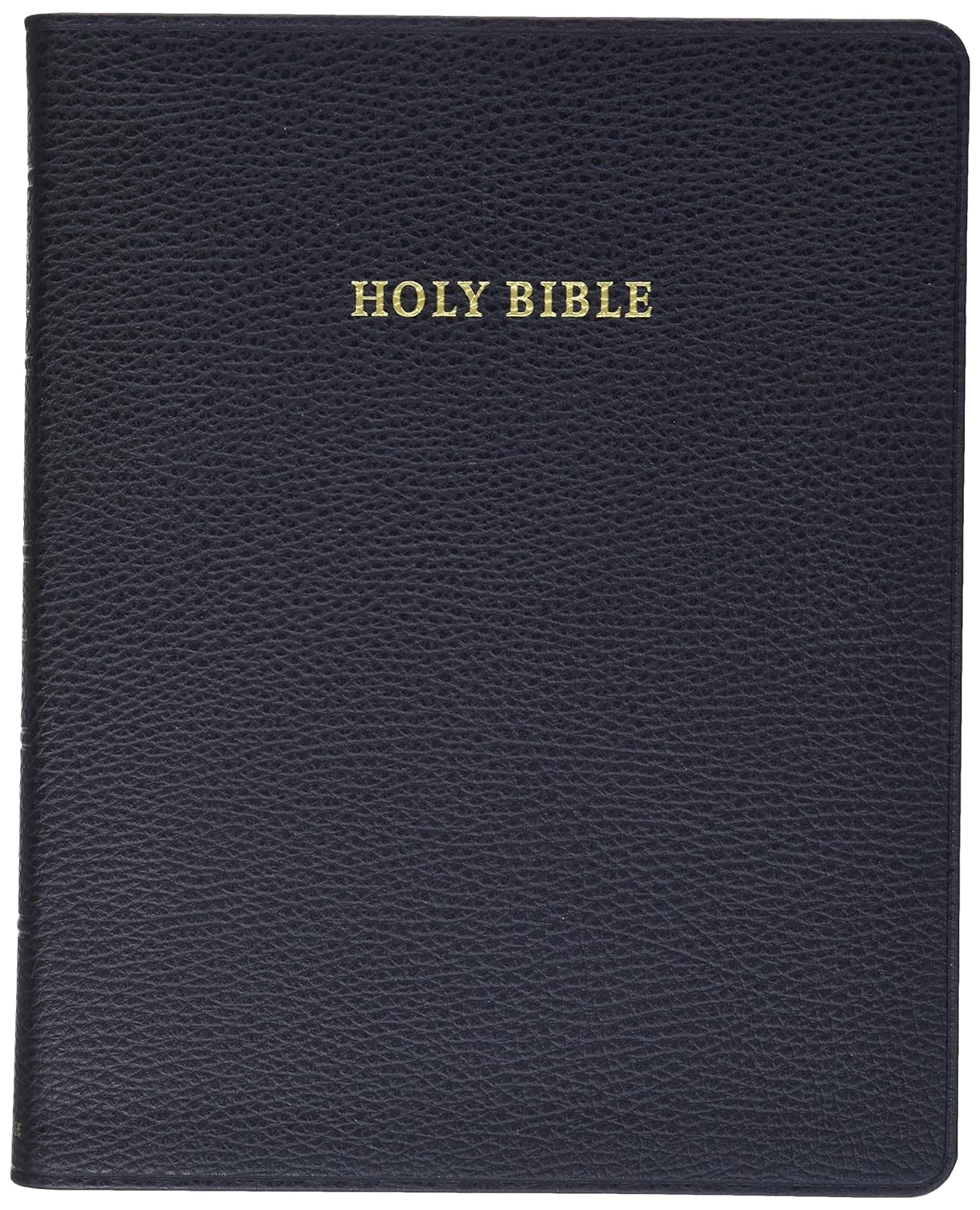 NKJV Aquila Wide Margin Reference Bible, Black Calf Split Leather, Red-letter Text, NK744:XRM