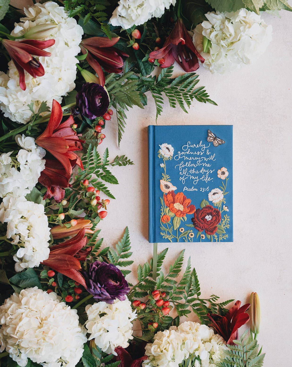 GraceLaced by Ruth Chou Simons - Psalm 23 Embroidered Journal